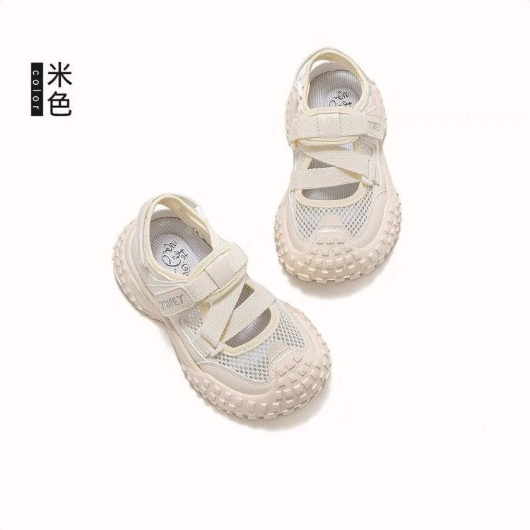 Girls Sports Sandals Summer Soft Sole Girls Mesh Shoes 2025 Children Breathable Summer Shoes - Image 1