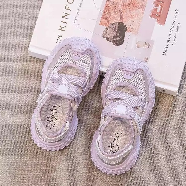 Girls Sports Sandals Summer Soft Sole Girls Mesh Shoes 2025 Children Breathable Summer Shoes - Image 2