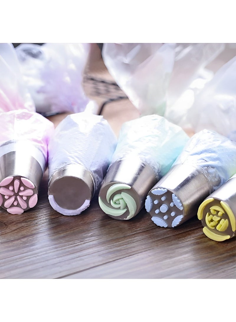 REOCLE Cake Decorating Supplies Kit 6 Pieces Cake Decorator Reusable Cake Decorating Supplies Cake Baking Tools for Cookie & Icing & Cupcakes - Image 4