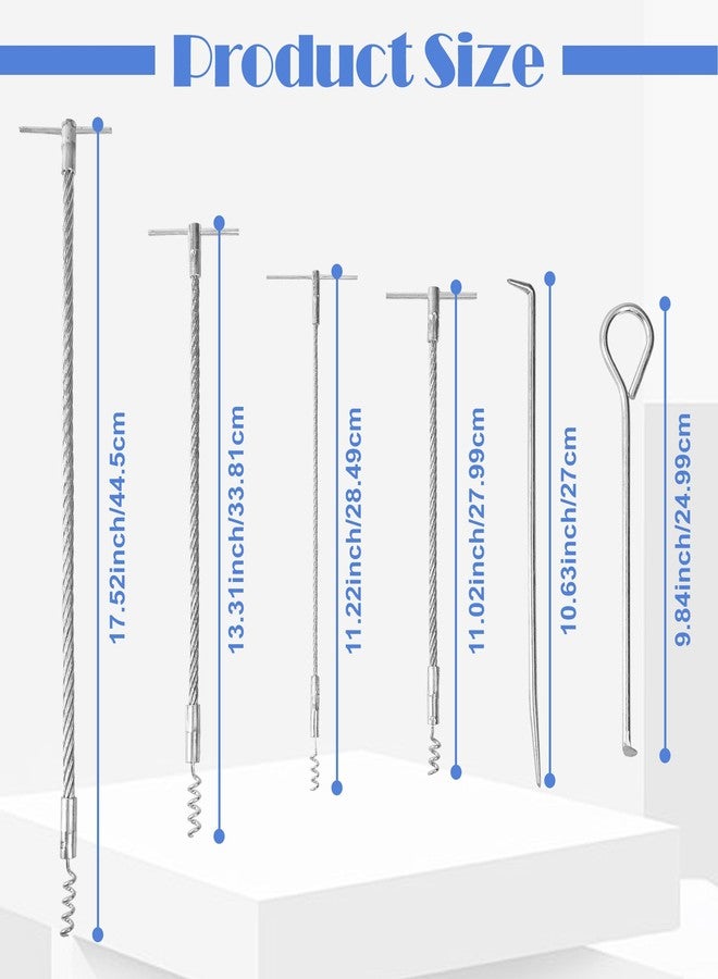 AIWFL 6pcs Packing Extractor Set Stainless Steel Packing Tool Set Flexible Packing Hook Sets - Image 2