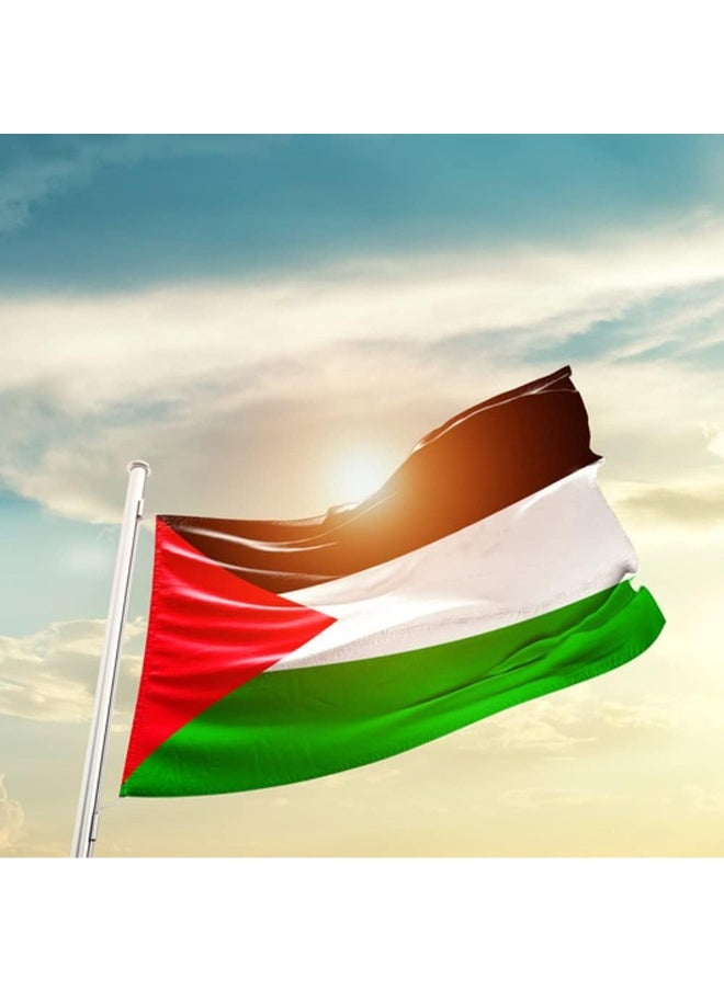 The State Of Palestine Flag Size-60x90 Cm 2x3ft With The Premium Quality Double-Sided Design All-Weather Durability Symbol of Palestine Identity