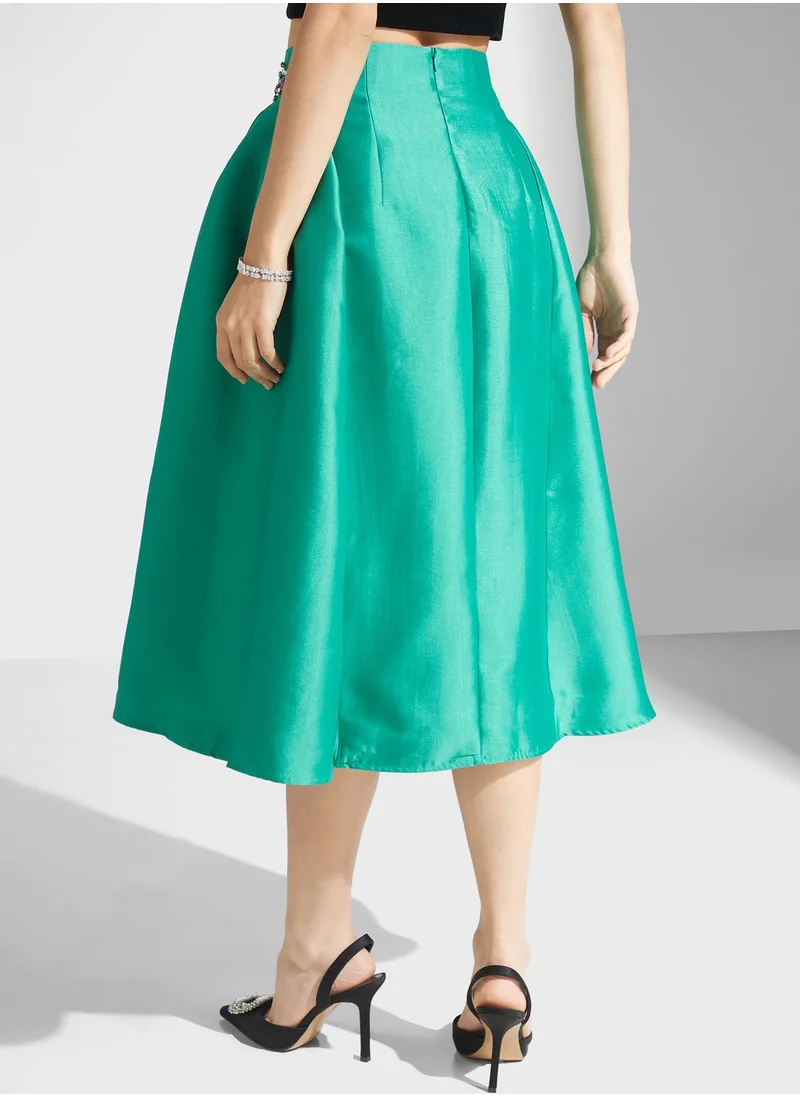 Femi9 High Waist Embellishment skirt