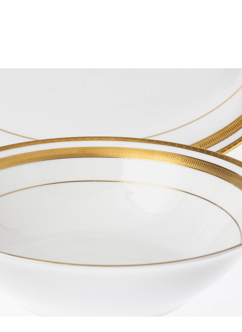 Dania Dinner set 26 pieces 6 people porcelain golden engraving  - Image 3