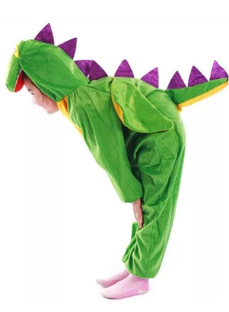 DURKU Dinosaur Costume for Kids, Animal Costumes for Kids, Dinosaur Jumpsuit for Halloween, Cosplay, and Fancy Dress Parties (M) - Image 3
