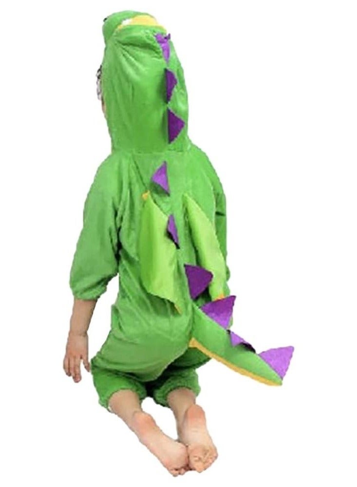 DURKU Dinosaur Costume for Kids, Animal Costumes for Kids, Dinosaur Jumpsuit for Halloween, Cosplay, and Fancy Dress Parties (M) - Image 2
