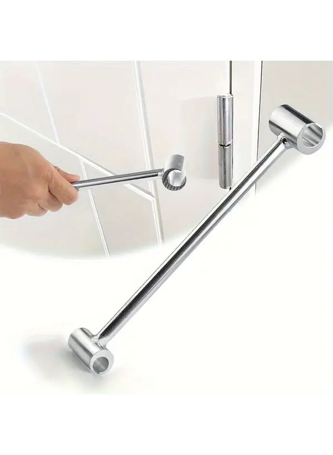 Heavy Duty Door Hinge Adjuster Wrench 1pc Adjustable 0.55 To 0.7 Inch Tool For Commercial Door Hinges Durable Metal Construction Ergonomic Grip Fits Most Hinge Types - Image 1