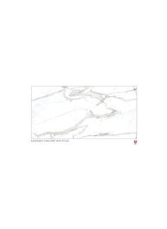SOMANY Enorme Vincent White VC Floor Tile - 800x1600mm, 10mm Thickness, 2.56 SQM | Premium Ceramic, Modern Elegant Design, Large Format High-Quality Flooring  - Image 2