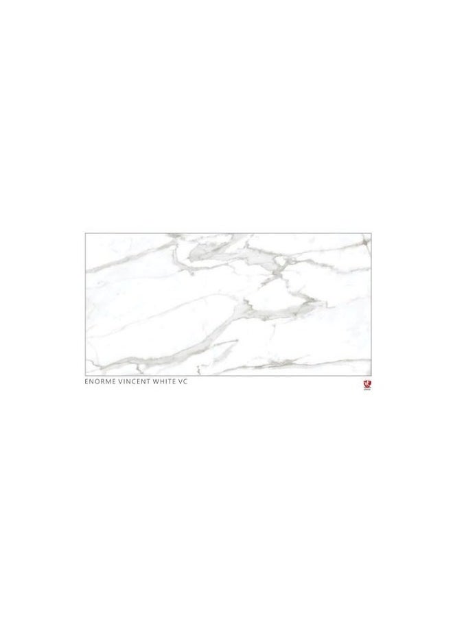 SOMANY Enorme Vincent White VC Floor Tile - 800x1600mm, 10mm Thickness, 2.56 SQM | Premium Ceramic, Modern Elegant Design, Large Format High-Quality Flooring  - Image 2