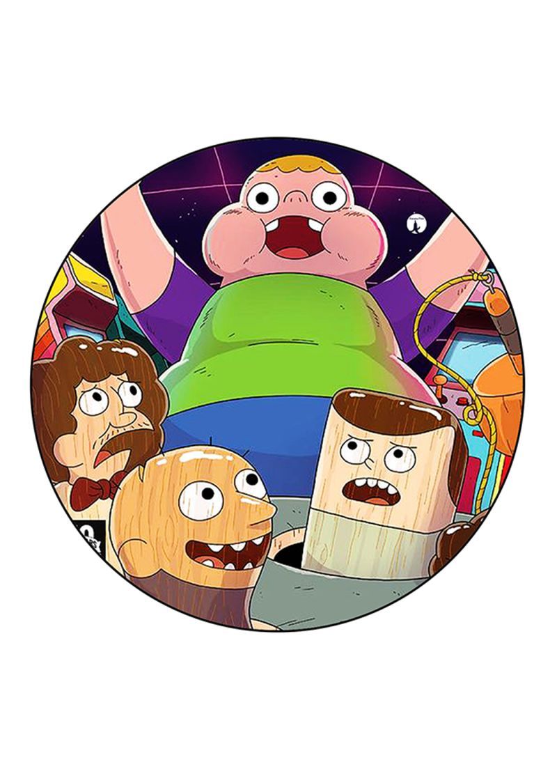 RKN Clarence Printed Fridge Magnet Round  Multicolour - Image 1
