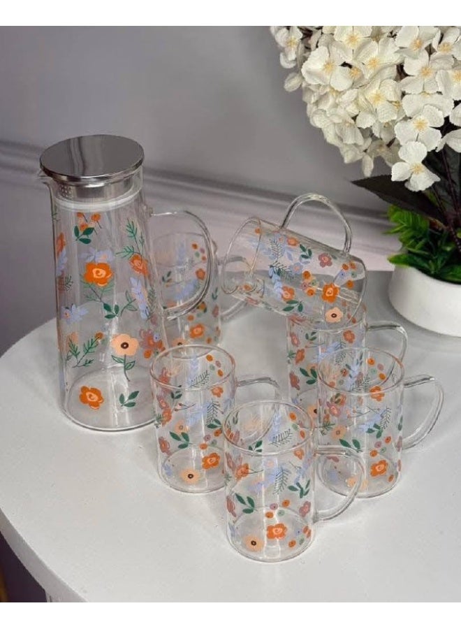 "Fleury" Beverage Set – 6 Glasses (300 ml Capacity)