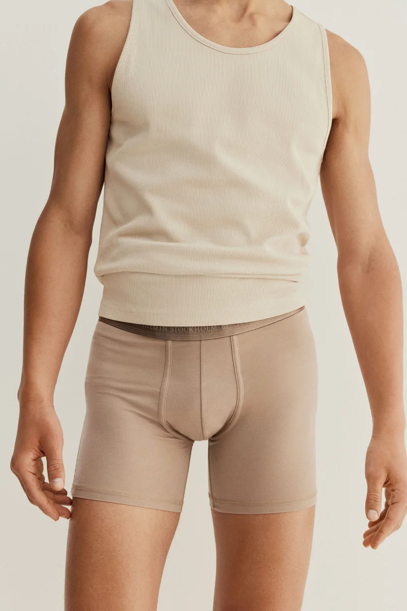 H&M  2-pack mid trunks with Lycra® for Men | Best Price UAE