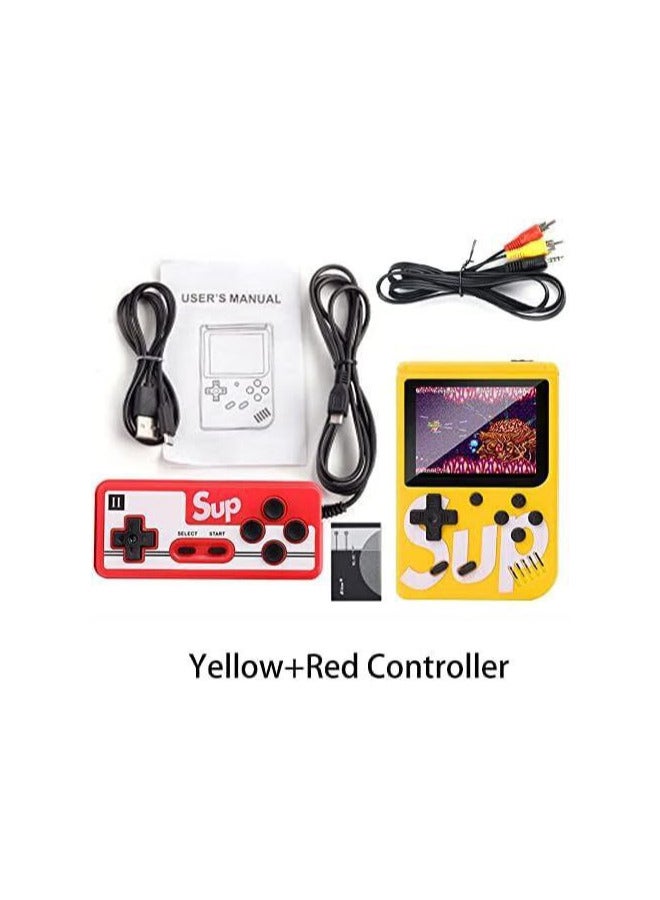 Handheld Gaming Console Video Game Box with Double Remote 400 Retro Games with Television Support | sup Gaming Box for Kids | 3 Inch LED Screen - Image 1