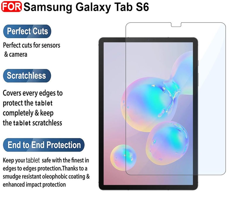 Cedo Samsung Tab S6 (10.5 inch) Tempered Glass | Screen Protector Clear Tempered Glass for Samsung Galaxy Tab S6 (10.5 inch) - SM-T860/T865 (2019) - Image 2