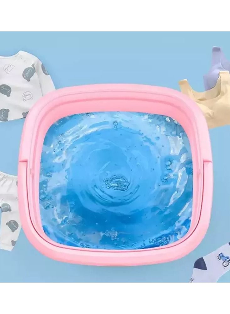 Portable Washing Machine, Ultrasonic Sterilization, Mini Small Folding Washing Machine for Underwear or Small Items for Washing Baby Clothes, Suitable for Apartment and Travel, Best Gift Choice - Image 3