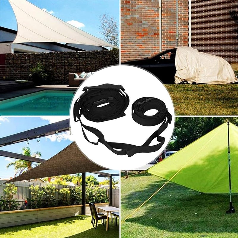 19 Loop Heavy Duty Polyester Camping Tent Hanging Lanyard Rope Adjustable 650cm for Cup Lamp Clothesline Outdoor Picnic Hiking - Image 4