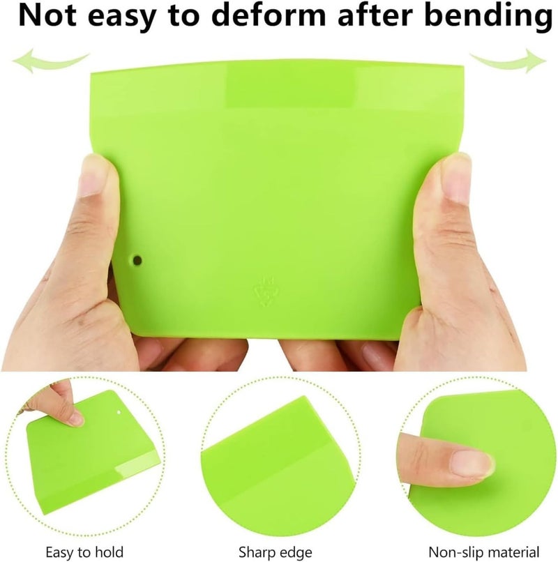 HZYH 3-Pack Non-Slip Plastic Dough Scrapers for Baking, Cooking & Dessert  Making - Image 2