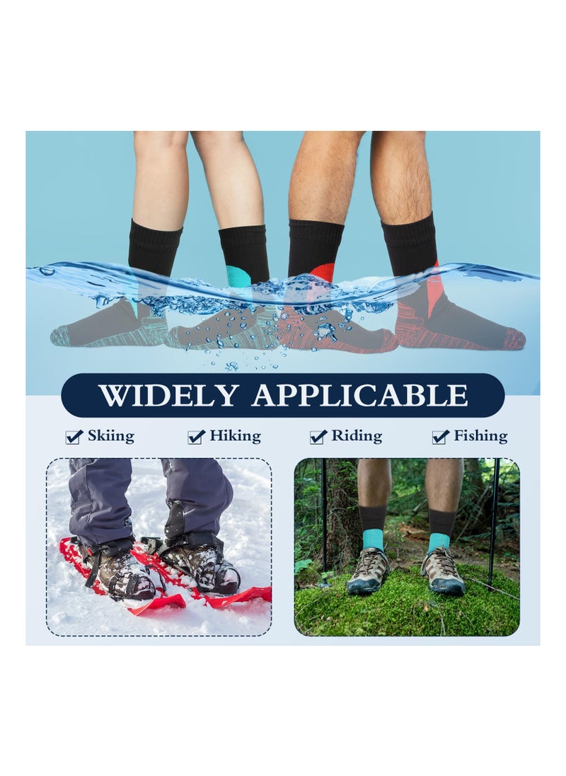 SYOSI - Waterproof Socks Unisex, Waterproof Breathable Socks, Outdoor Hiking Wading Fishing Socks for Men Women, Weatherproof, for Camping, Hiking, Running, Skiing and Other Outdoor Activities(2 Pairs)(M) - Image 1