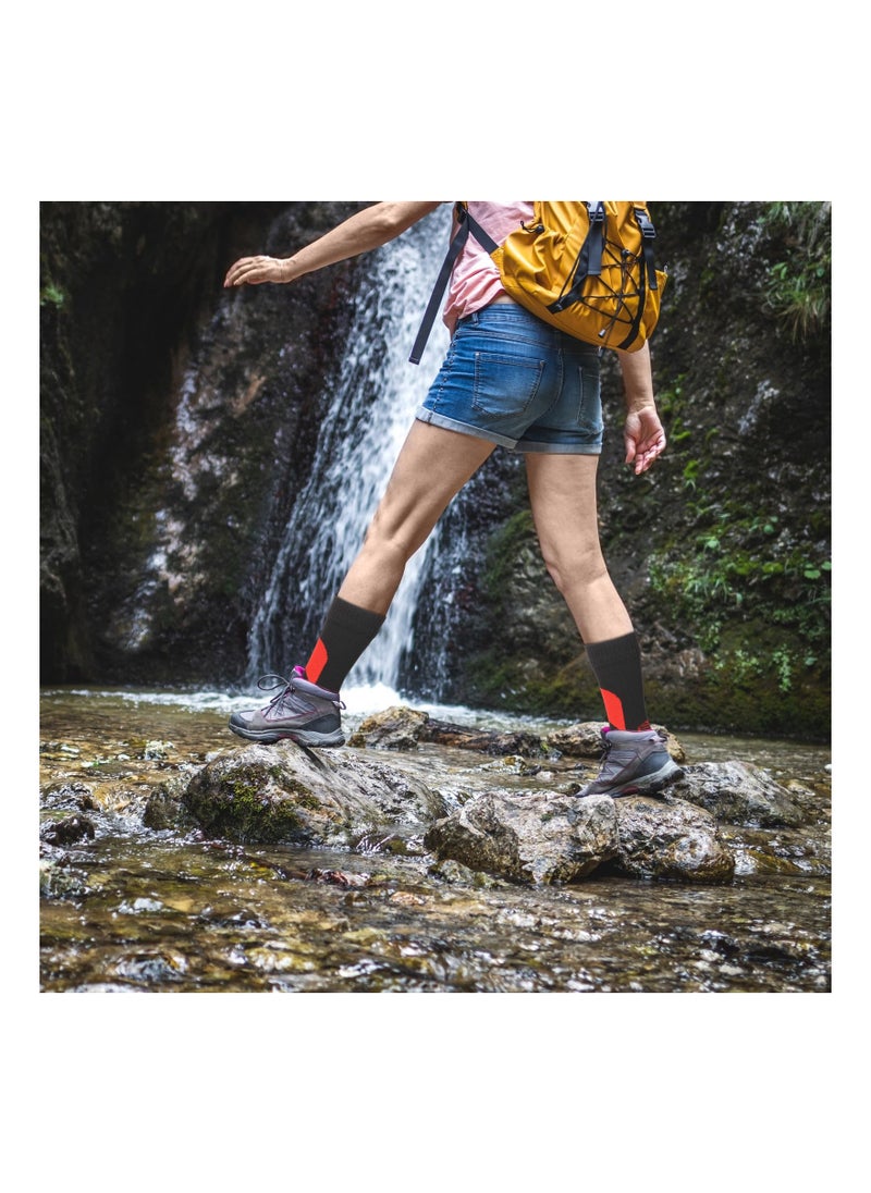 SYOSI - Waterproof Socks Unisex, Waterproof Breathable Socks, Outdoor Hiking Wading Fishing Socks for Men Women, Weatherproof, for Camping, Hiking, Running, Skiing and Other Outdoor Activities(2 Pairs)(M) - Image 1