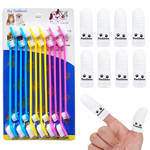 PenVinoo 20 PCS Pet Dog Soft Toothbrush - Finger Toothbrush for Small to Large Dogs - Image 1