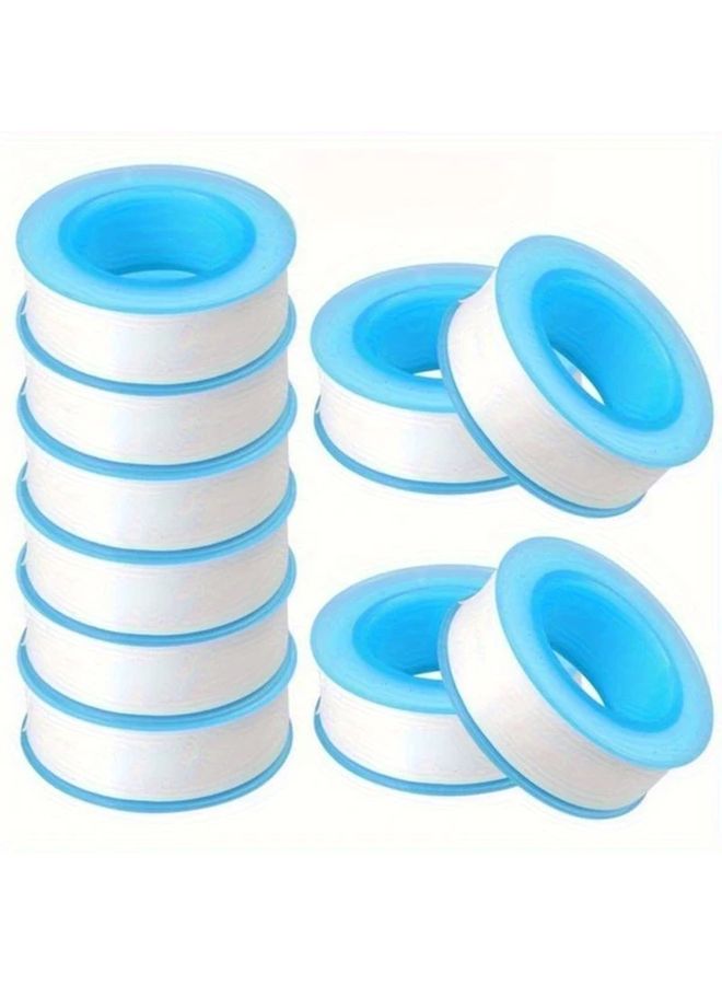 10 Pcs White Teflon Tape For Pipe Thread Seal Leak Proof Sealing - Image 2