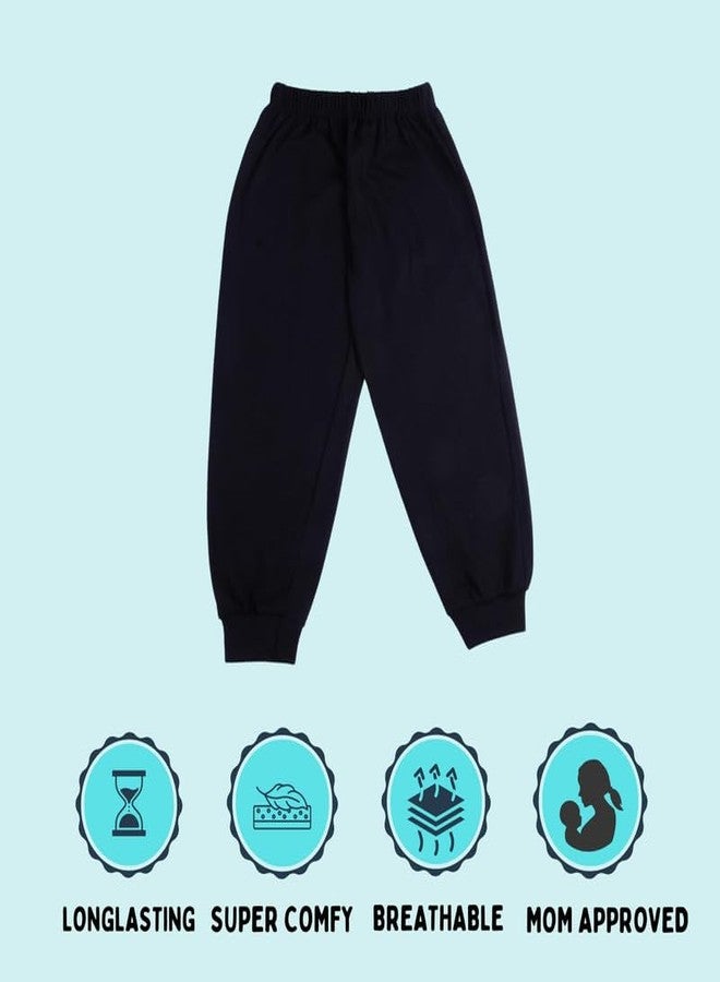 Sakuya Cotton Pants for Kids| 0-12 Months | Black | Pack of 2 | Superior-Grade Cotton Pajama Bottoms with Elastic Waistband, Lightweight & Breathable Fabric for Play, Sleep, Everyday Wear for Kids - Image 4