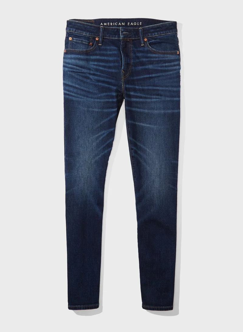 American Eagle Dark Wash Skinny Fit Jeans