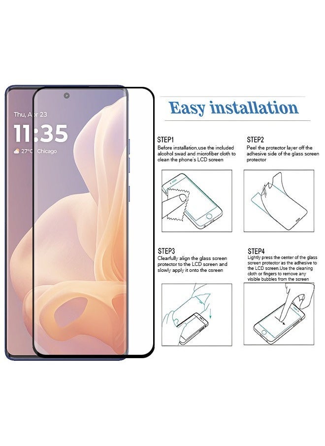 ZVEV 2 PCS Screen Protector for Motorola G85 5G Tempered Glass Film with Easy Installation Tool, Ultra-clear, Shatterproof Anti-Scratch Film Screen Protector - Image 3