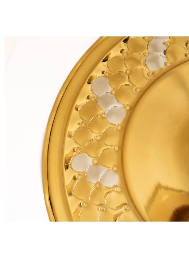 REBENUO Acrylic metal Quran holder with transparent head Golden - Image 4