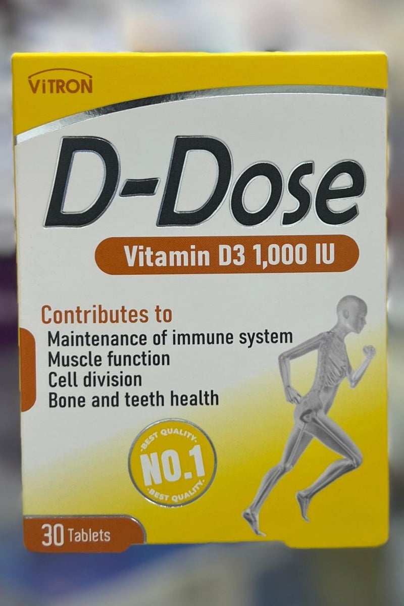 Vitron D-DOSE VIT D3 1000 IU TABLETS 30S - Image 1