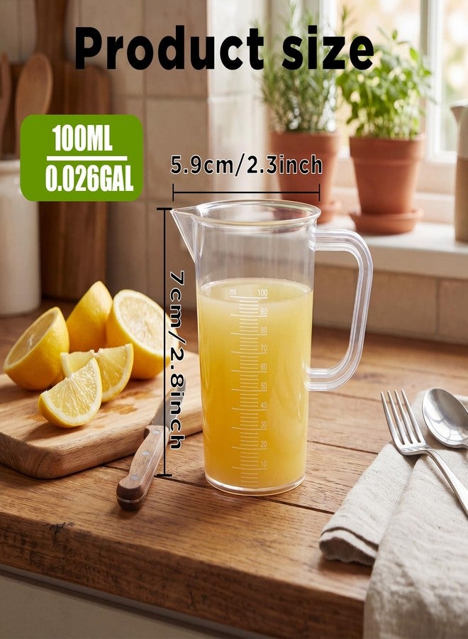 ASEVAT 3-Piece Liquid Measuring Cups Set, 100ml 300ml 1000ml Clear Plastic Measuring Cup with Spout, BPA Free Nesting Measuring Tools for Kitchen Cooking & Baking - Image 5