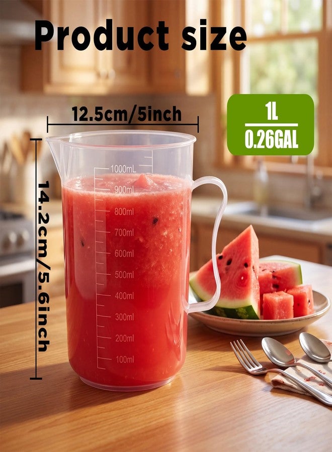 ASEVAT 3-Piece Liquid Measuring Cups Set, 100ml 300ml 1000ml Clear Plastic Measuring Cup with Spout, BPA Free Nesting Measuring Tools for Kitchen Cooking & Baking - Image 3
