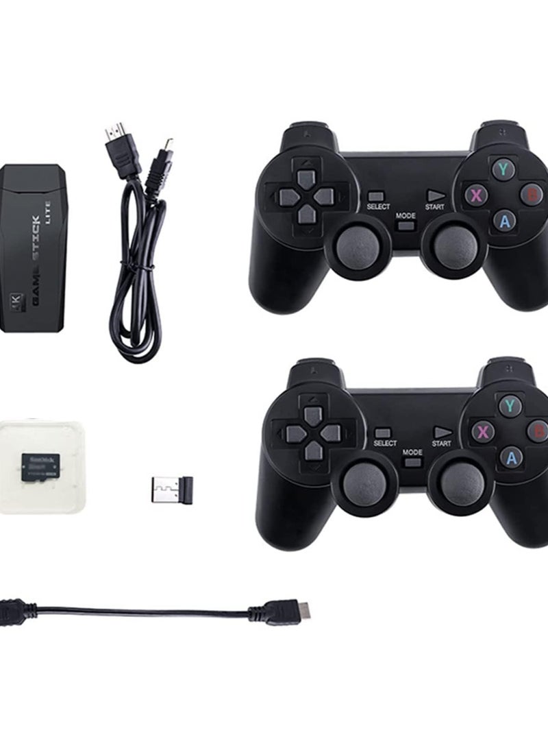 Game Console 4K HD – 64GB Retro TV Game Stick with 2.4G Dual Wireless Controllers | 10,000+ Built-in Classic Games | Plug & Play HDMI Console - Image 4