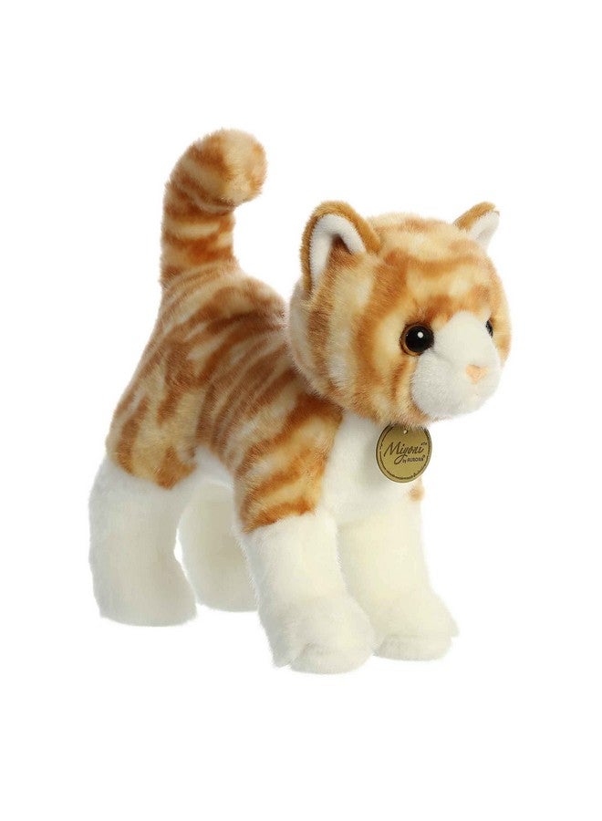 Aurora® Realistic Miyoni® Orange Tabby Cat Stuffed Animal - Lifelike Detail - Cherished Companionship - Orange 10 Inches - Image 1