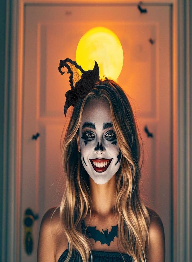 SUMERSHA Halloween Witch Hat Headband Witch Cosplay Hair Hoop for Masquerade Halloween Costume Accessory - Image 5