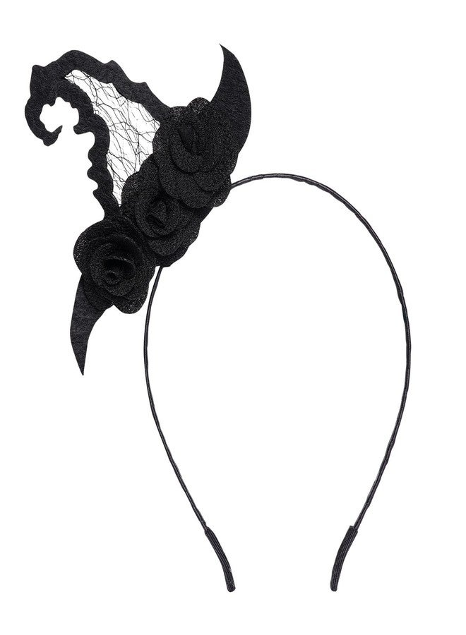 SUMERSHA Halloween Witch Hat Headband Witch Cosplay Hair Hoop for Masquerade Halloween Costume Accessory - Image 1