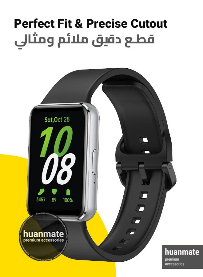 huanmate Samsung Galaxy Fit 3 Soft Silicone Replacement Strap - High Quality, Lightweight, Stylish & Durable - Easy Installation - Replacement Strap for Samsung Galaxy Fit 3 - Image 2