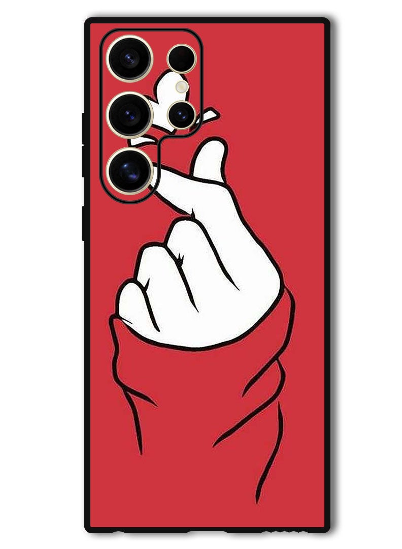 Theodor Protective Case Anti Scratch Shock Proof Bumper Cover For Samsung Galaxy S24 Ultra Snap Love Red - Image 1