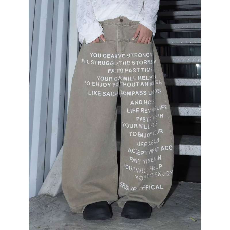 Unisex Classic Denim Jeans Loose Fit Daily Outdoor Wear - Image 2