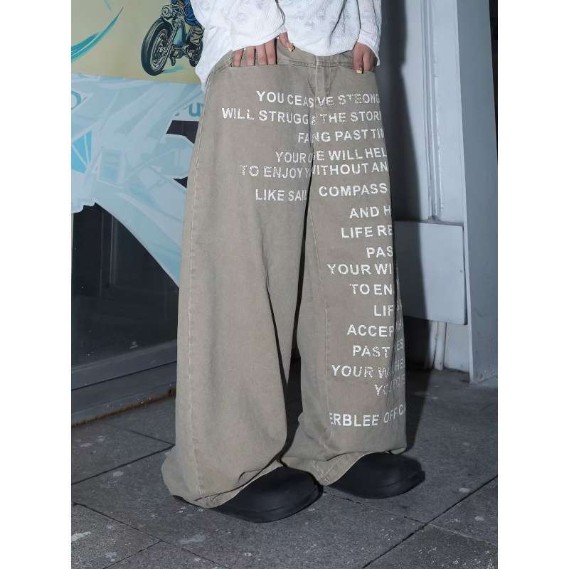 Unisex Classic Denim Jeans Loose Fit Daily Outdoor Wear - Image 4