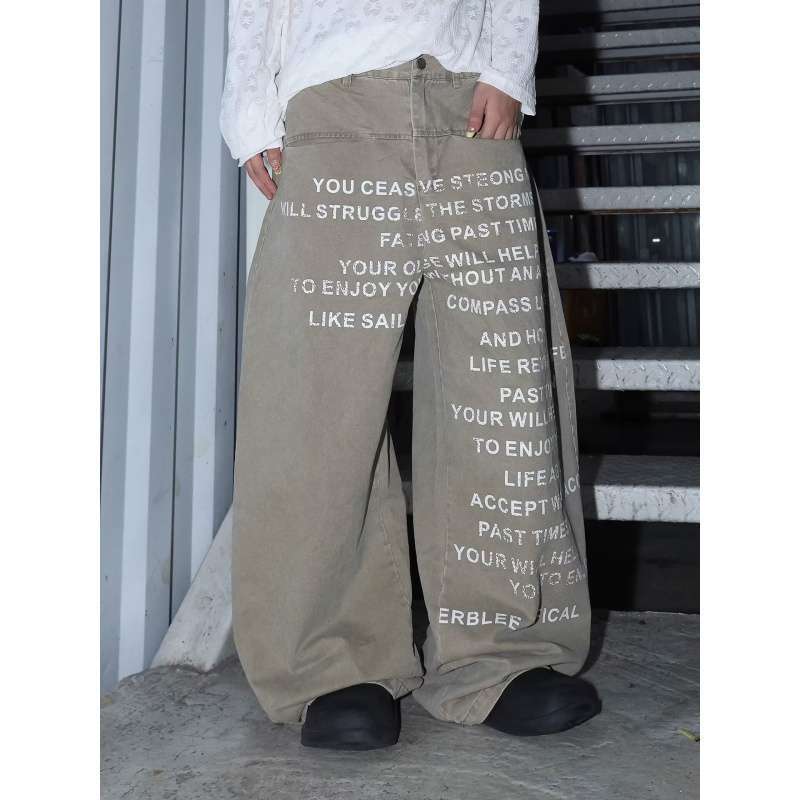 Unisex Classic Denim Jeans Loose Fit Daily Outdoor Wear - Image 3