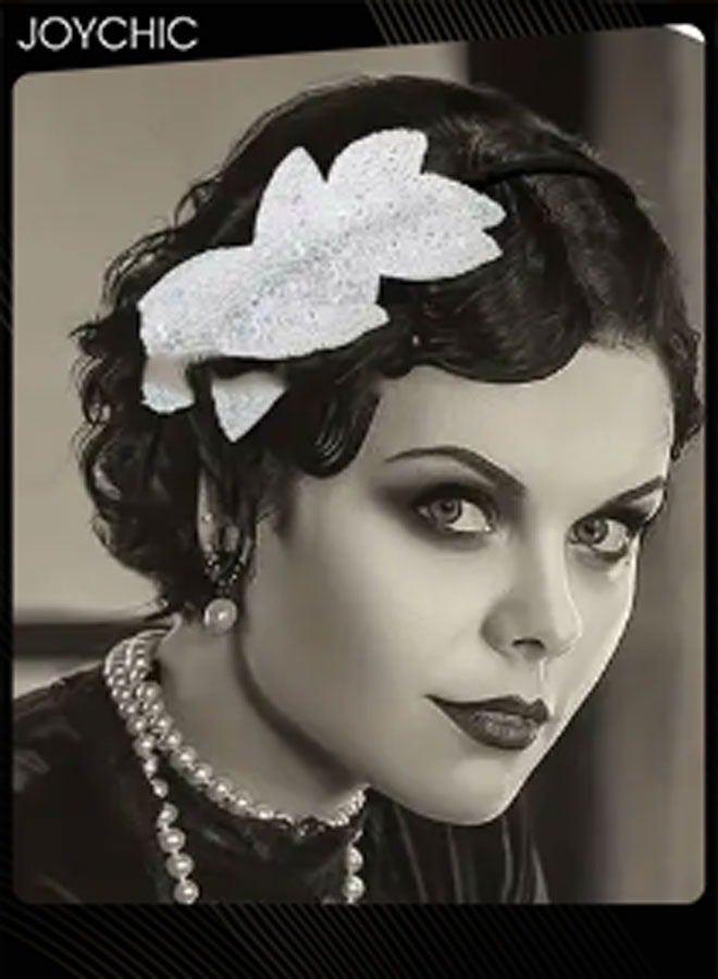 Joychic 3 Pieces Headpiece Beaded Leaf Headbands Rhinestone Hairbands for Women Girls Vintage Crystal Hair Accessories for Costume Party - Image 3