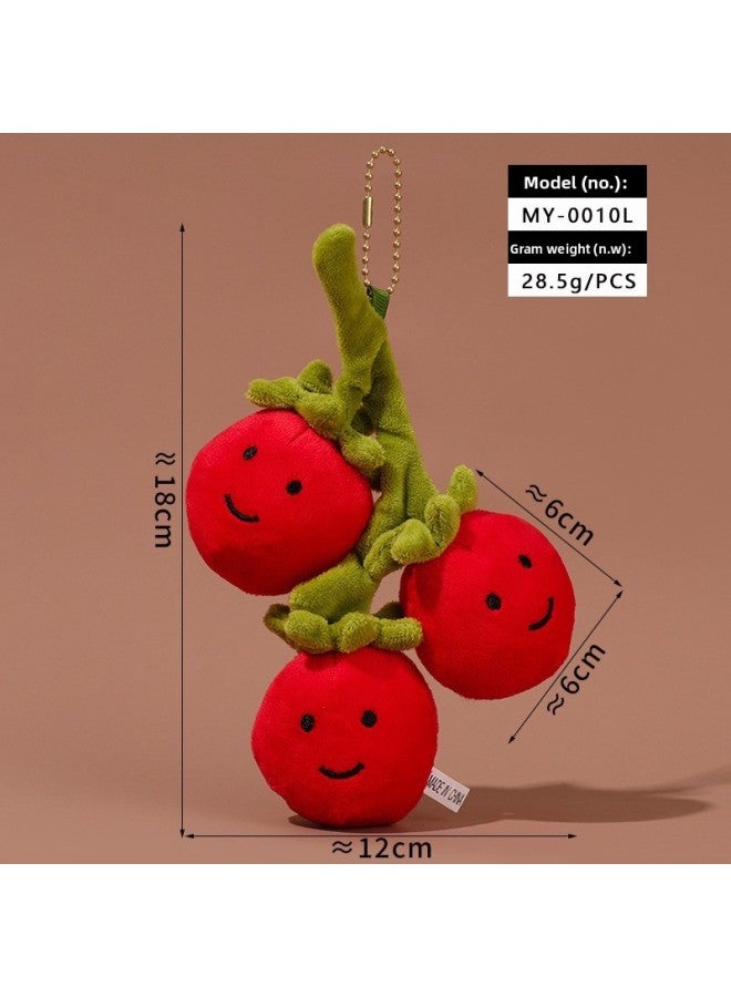 Creative Vegetable Fruit Plant Funny Plush Toy Pendant Bag Decoration Keychain Doll Doll Machine Doll