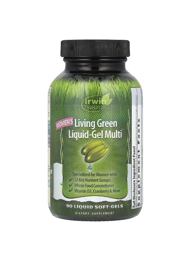 Irwin Naturals Irwin Naturals, Women's Living Green Liquid-Gel Multi®, 90 Liquid Soft-Gels  - Image 1