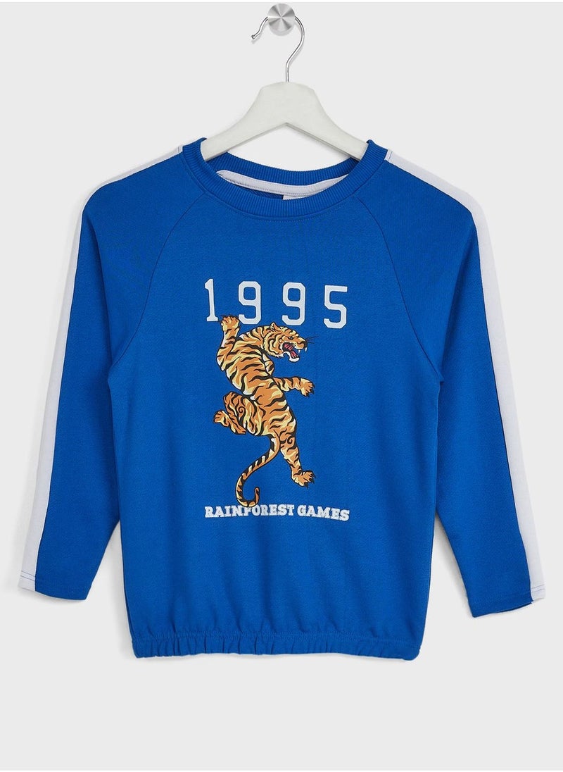 Pinata - Boys Printed Tape Sweatshirt And Jogger Set - Image 1