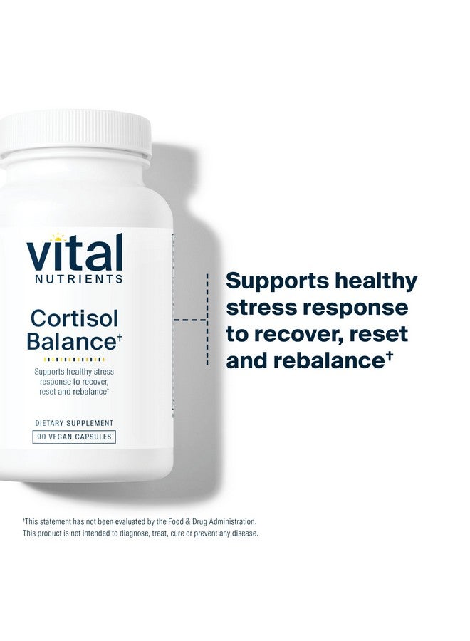 Vital Nutrients توازن الكورتيزول من فيتال نيوترينتس | مكمل نباتي لتخفيف التوتر | مدير الكورتيزول يدعم مستويات الطاقة والتوتر | أشواغاندا وماغنيسيوم للاسترخاء | خالي من الجلوتين والألبان وفول الصويا | 90 كبسولة - Image 3