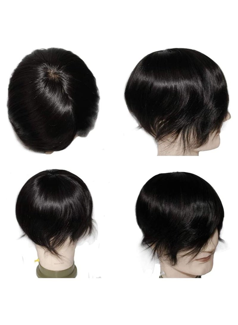 إستيل شعر مستعار Estelle للرجال أنظمة دانتيل أحادية مقاس 8x10 بوصة لون 1B شعر مستعار سوبر متين من الدانتيل وحدات رجالية - Image 2