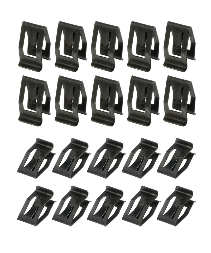 ESEWALAS 20PCS Dashboard Trim ClipsAutomotive Car Metal Retainer Car Front Console RetainerFront Console Dash Dashboard Trim Metal Dash Retainer Clips Replacement for Mose Cars