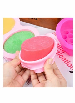Excefore 2 Pcs Massage Silicone Molds for Soaps 4 Cavities 4.5 oz Soap Molds  - Image 4