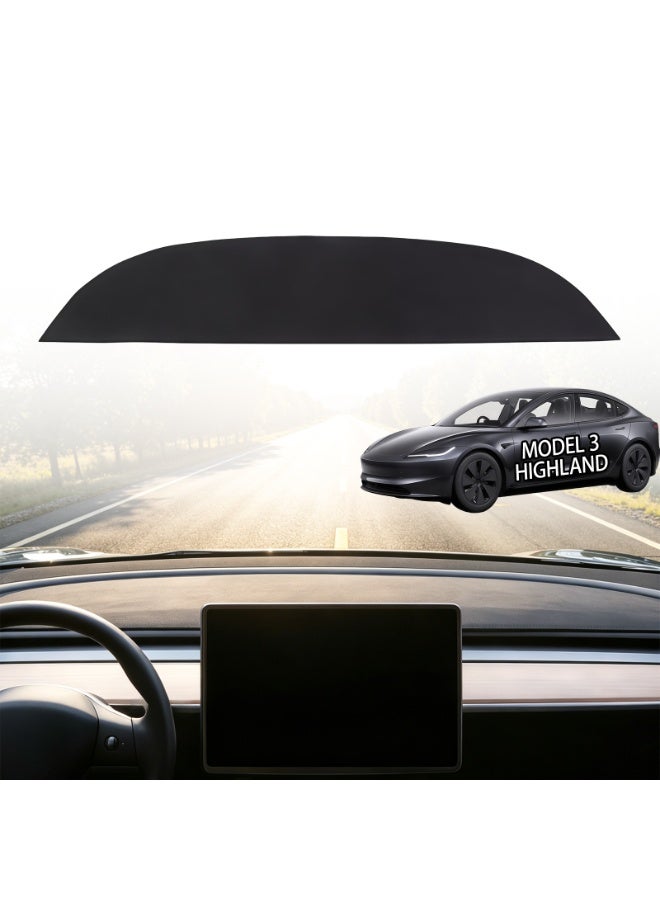 CHIYLE Dashboard Cover Mat Compatible with 2024-2026 Tesla Model 3 Highland,Anti-Glare No Glare Dashboard Pad Dash Mat Sunshade,Model 3 Accessories 2024 2025 2026 - Image 1