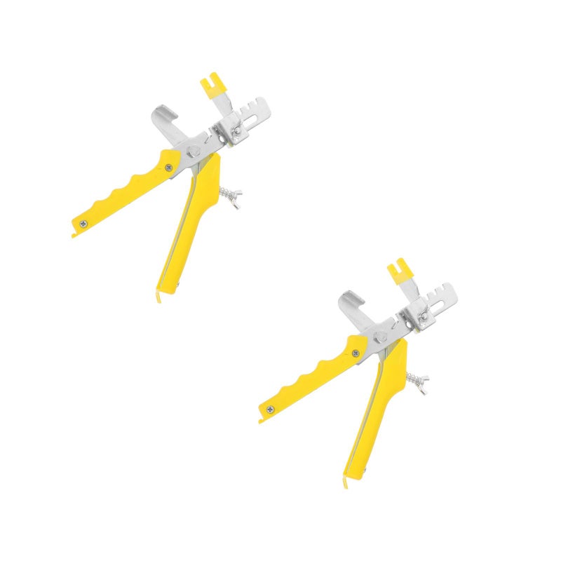 2pcs Tile Positioning Leveler Equalizer Tile Assist Household Room Tile Pusher (Yellow) - Image 2